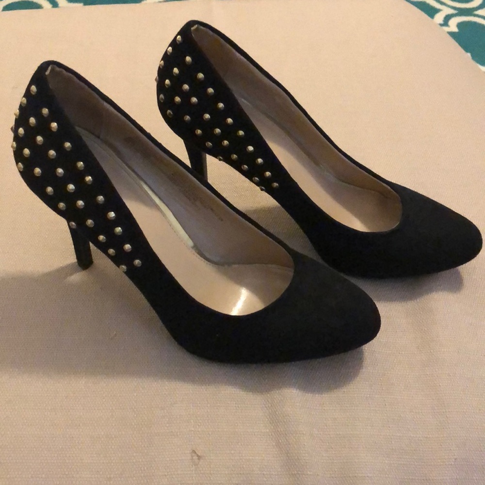 Studded Black 2.5-3” heel size 8.5